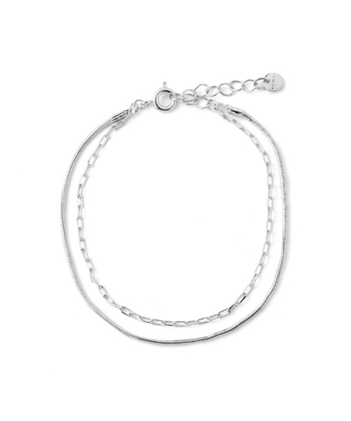 ANEMONE（アネモネ）の「ダブルチェーンブレスレット（ブレスレット・レディース・ゴールド/シルバー・FREE）」の4枚目の写真