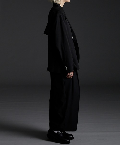 High Count 3 Tuck Wide Pants/ハイカウント3タックワイドパンツ