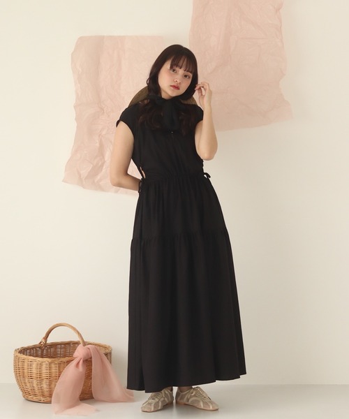 muguet（ミュゲ）の「リネンティアードワンピース（ワンピース・レディース・ブラック/アイボリー・FREE）」の13枚目の写真