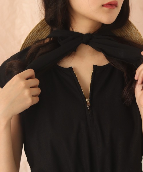 muguet（ミュゲ）の「リネンティアードワンピース（ワンピース・レディース・ブラック/アイボリー・FREE）」の18枚目の写真