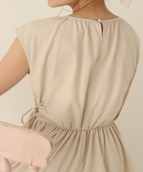 muguet（ミュゲ）の「リネンティアードワンピース（ワンピース・レディース・ブラック/アイボリー・FREE）」の7枚目の写真