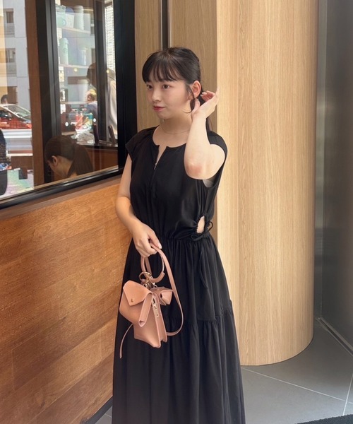 muguet（ミュゲ）の「リネンティアードワンピース（ワンピース・レディース・ブラック/アイボリー・FREE）」の22枚目の写真