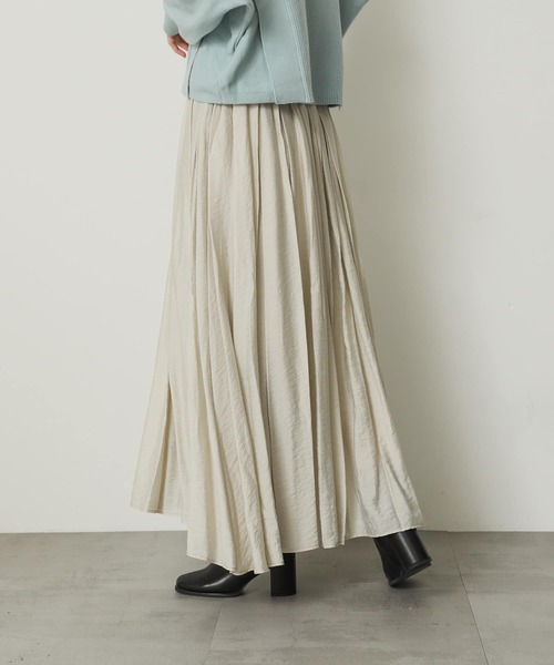 SENSE OF PLACE by URBAN RESEARCH（センスオブプレイスバイアーバンリサーチ）の「フレアボリュームスカート（スカート・レディース・ライトベージュ/チャコールグレー/イエロー・MEDIUM/SMALL）」の10枚目の写真