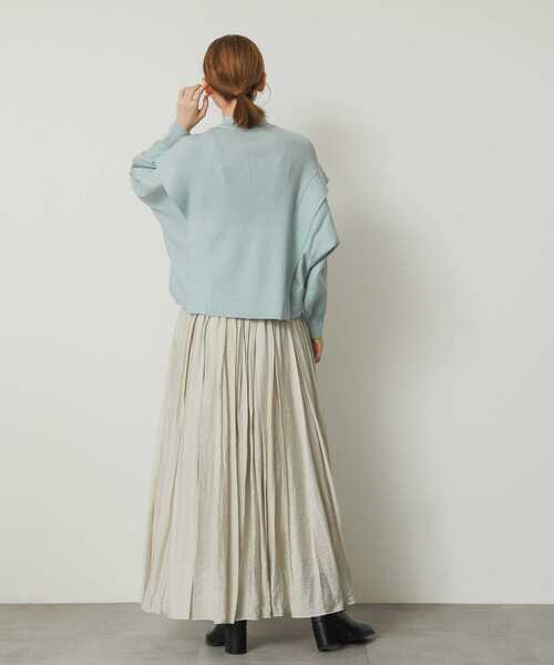 SENSE OF PLACE by URBAN RESEARCH（センスオブプレイスバイアーバンリサーチ）の「フレアボリュームスカート（スカート・レディース・ライトベージュ/チャコールグレー/イエロー・MEDIUM/SMALL）」の13枚目の写真