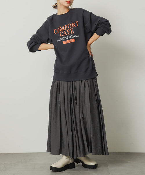 SENSE OF PLACE by URBAN RESEARCH（センスオブプレイスバイアーバンリサーチ）の「フレアボリュームスカート（スカート・レディース・ライトベージュ/チャコールグレー/イエロー・MEDIUM/SMALL）」の19枚目の写真