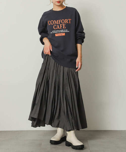 SENSE OF PLACE by URBAN RESEARCH（センスオブプレイスバイアーバンリサーチ）の「フレアボリュームスカート（スカート・レディース・ライトベージュ/チャコールグレー/イエロー・MEDIUM/SMALL）」の20枚目の写真