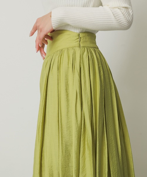 SENSE OF PLACE by URBAN RESEARCH（センスオブプレイスバイアーバンリサーチ）の「フレアボリュームスカート（スカート・レディース・ライトベージュ/チャコールグレー/イエロー・MEDIUM/SMALL）」の21枚目の写真