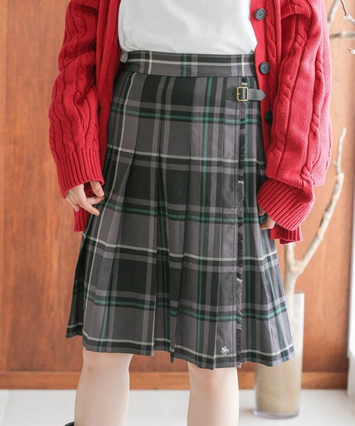 POLO BCS(ポロ ビーシーエス)の「【POLO BCS(ポロ・ビーシーエス)】コラボチェックプリーツスカート(スカート・レディース・ネイビー/チャコール・LARGE/MEDIUM)」の2枚目の写真