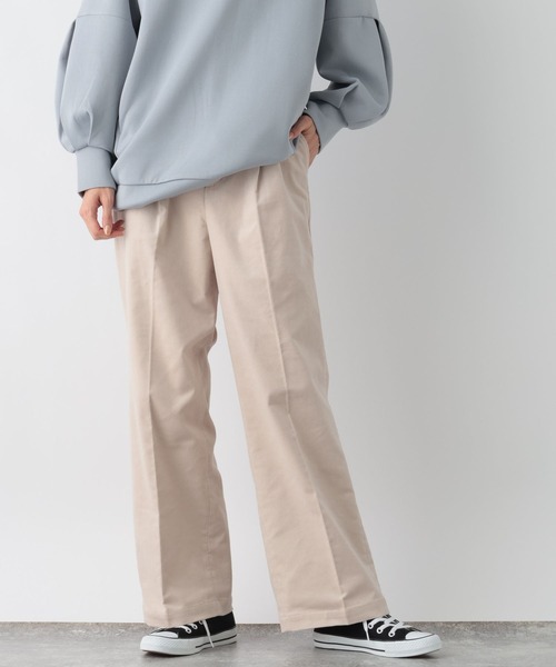 GLOBAL WORK(グローバルワーク)の「ウツクシルエットコーデュロイワイドパンツ/906752(その他パンツ・レディース・モカ/グレイッシュベージュ/スミクロ・MEDIUM/LARGE/SMALL)」の3枚目の写真