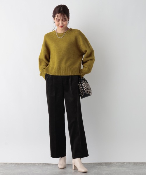 GLOBAL WORK(グローバルワーク)の「ウツクシルエットコーデュロイワイドパンツ/906752(その他パンツ・レディース・モカ/グレイッシュベージュ/スミクロ・MEDIUM/LARGE/SMALL)」の4枚目の写真
