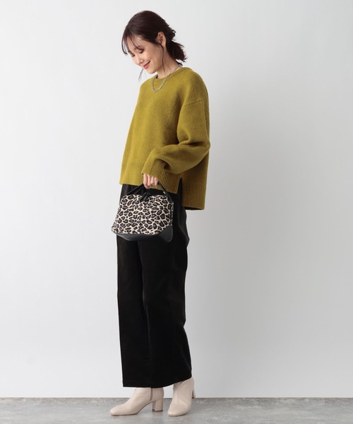 GLOBAL WORK(グローバルワーク)の「ウツクシルエットコーデュロイワイドパンツ/906752(その他パンツ・レディース・モカ/グレイッシュベージュ/スミクロ・MEDIUM/LARGE/SMALL)」の5枚目の写真