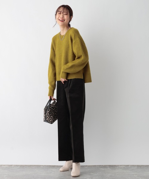 GLOBAL WORK(グローバルワーク)の「ウツクシルエットコーデュロイワイドパンツ/906752(その他パンツ・レディース・モカ/グレイッシュベージュ/スミクロ・MEDIUM/LARGE/SMALL)」の6枚目の写真