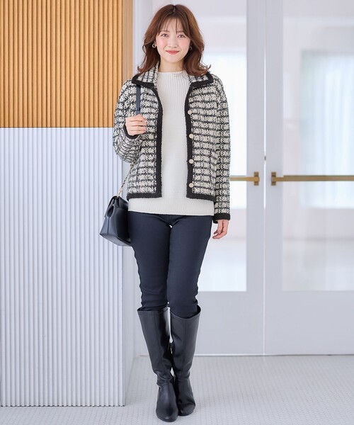 ANY SIS（エニィスィス）の「【洗える】スフレボトルネック ニット（ニット/セーター・レディース・ネイビー系/ライトグリーン系/ライトグレー系/アイボリー系/ピンク系/スカイブルー系・2）」の16枚目の写真