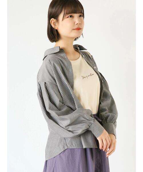 ehka sopo（エヘカソポ）の「柄アソートボウタイシャツ（シャツ/ブラウス・レディース・ピンク/ベージュ/ブラック/オフホワイト・F）」の5枚目の写真