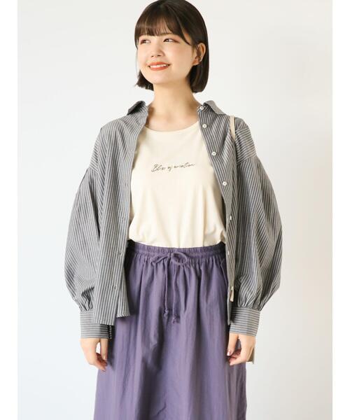 ehka sopo（エヘカソポ）の「柄アソートボウタイシャツ（シャツ/ブラウス・レディース・ピンク/ベージュ/ブラック/オフホワイト・F）」の11枚目の写真