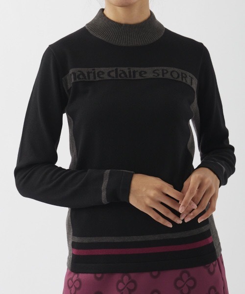 marie claire(マリ・クレール)の「【marie claire:マリ.クレール】レディースセーター ゴルフ(ニット/セーター・レディース・ブラック/ネイビー/ピンク/ホワイト・X-LARGE/MEDIUM/LARGE/XX-LARGE)」の9枚目の写真