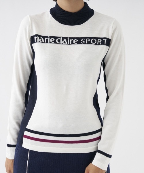 marie claire(マリ・クレール)の「【marie claire:マリ.クレール】レディースセーター ゴルフ(ニット/セーター・レディース・ブラック/ネイビー/ピンク/ホワイト・X-LARGE/MEDIUM/LARGE/XX-LARGE)」の17枚目の写真