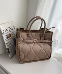 fredy emue | テープショルダーキルティングトート(トートバッグ)