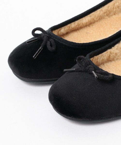 B:MING by BEAMS（ビーミングバイビームス）の「O’Kyti / ベロア リボン バレエシューズ（バレエシューズ・レディース・ブラック/その他/レッド・39/38/36/37）」の5枚目の写真