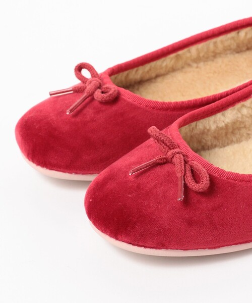 B:MING by BEAMS（ビーミングバイビームス）の「O’Kyti / ベロア リボン バレエシューズ（バレエシューズ・レディース・ブラック/その他/レッド・39/38/36/37）」の15枚目の写真