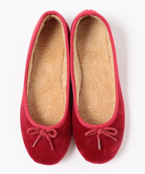 B:MING by BEAMS（ビーミングバイビームス）の「O’Kyti / ベロア リボン バレエシューズ（バレエシューズ・レディース・ブラック/その他/レッド・39/38/36/37）」の12枚目の写真