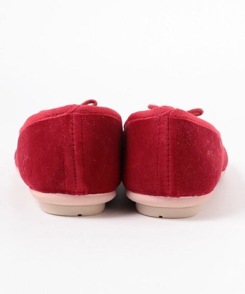 B:MING by BEAMS（ビーミングバイビームス）の「O’Kyti / ベロア リボン バレエシューズ（バレエシューズ・レディース・ブラック/その他/レッド・39/38/36/37）」の11枚目の写真