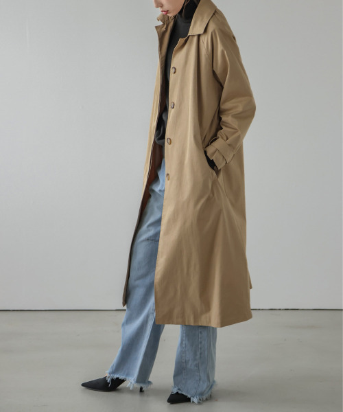 AMELY(エミリー)の「撥水トレンチコート(トレンチコート・レディース・ブラック/ベージュ・LONG/SHORT)」の8枚目の写真