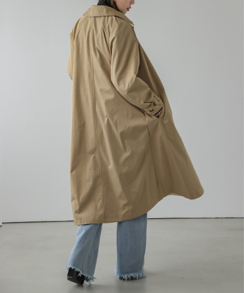 AMELY(エミリー)の「撥水トレンチコート(トレンチコート・レディース・ブラック/ベージュ・LONG/SHORT)」の9枚目の写真