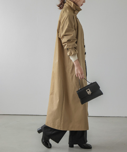 AMELY(エミリー)の「撥水トレンチコート(トレンチコート・レディース・ブラック/ベージュ・LONG/SHORT)」の10枚目の写真
