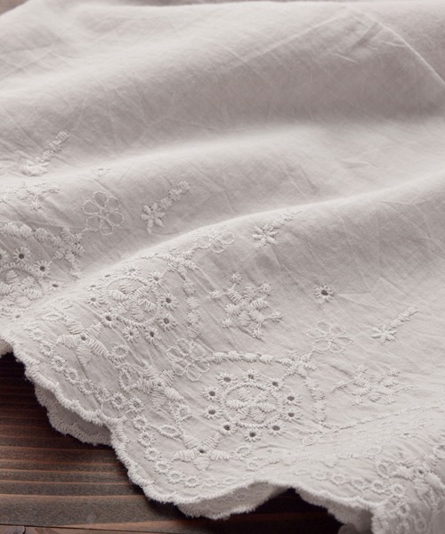 Viola e Viola（ヴィオラエヴィオラ）の「あったか綿裾レースペチパン（その他アンダーウェア/インナー・レディース・ホワイト/ブラック/ライトグレー・M/LL/3L/L）」の4枚目の写真