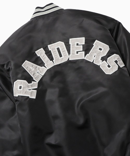 Russell Athletic(ラッセルアスレティック)の「Russell Athletic/ラッセルアスレティック NFL 'RAIDERS' Stadium Jacket スタジャン(スタジャン・メンズ・ブラック・M/XL/L)」の11枚目の写真