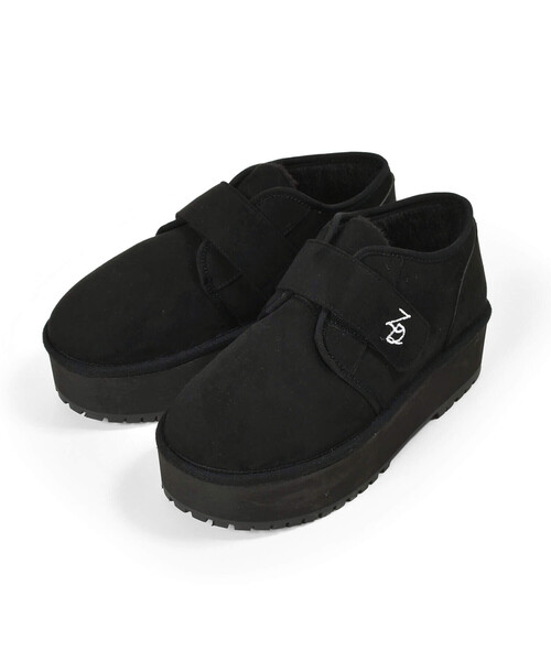 ZIDDY（ジディ）の「【 ニコ☆プチ 掲載 】厚底ムートンブーツ(21~24cm)（ブーツ・キッズ・ベージュ/ブラック・24.0cm/23.0cm/22.0cm/21.0cm）」の8枚目の写真