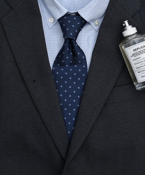 CALIFORNIA OUTFITTERS（カリフォルニア アウトフィッターズ）の「STD 3-10C7 ネクタイ ベーシック タイ 小紋 ストライプ  ギフト（ネクタイ・メンズ・ワイン系1/ベージュ系/ワイン系3/ネイビー系/ネイビー系1/レッド/ネイビー系2/グリーン/グレー/ワイン系/ブラウン/ワイン系2/パープル系1/ネイビー系3/パープル系・ONESIZE）」の6枚目の写真