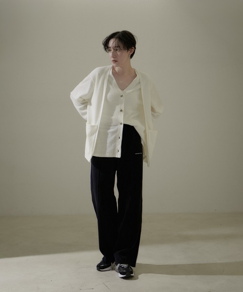 SALON adam et rope'（サロン アダム エ ロペ）の「トラックパンツ -CreamyCotton /クリーミーコットン-（その他パンツ・レディース・ライトグレー/ホワイト/ブラック系その他/ブルー系その他4・FREE）」の10枚目の写真