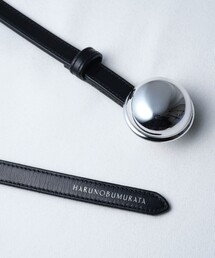 HARUNOBUMURATA ベルト HARUNOBUMURATA ブラックレザーベルト 飾り付き - メルカリ