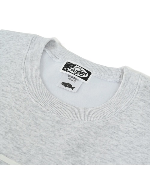 NOTHINKER(ノーシンカー)の「Have fun in the nights Crewneck Sweat(スウェット・メンズ・アッシュグレー/ネイビー・MEDIUM/LARGE/X-LARGE)」の5枚目の写真