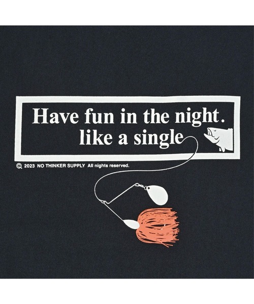 NOTHINKER(ノーシンカー)の「Have fun in the nights Crewneck Sweat(スウェット・メンズ・アッシュグレー/ネイビー・MEDIUM/LARGE/X-LARGE)」の8枚目の写真