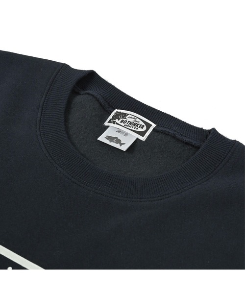 NOTHINKER(ノーシンカー)の「Have fun in the nights Crewneck Sweat(スウェット・メンズ・アッシュグレー/ネイビー・MEDIUM/LARGE/X-LARGE)」の9枚目の写真