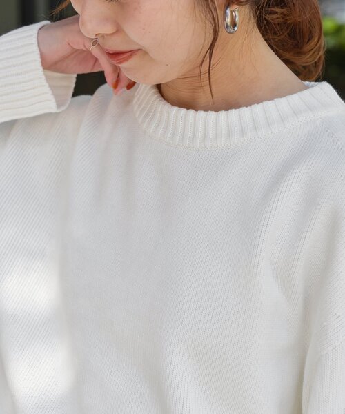 ≪追加≫バルキーヤーン ロングリブ プルオーバー（ニット/セーター