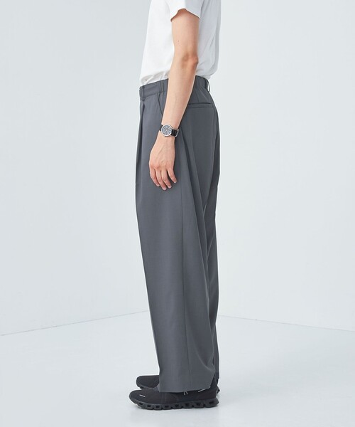 green label relaxing（グリーンレーベルリラクシング）の「【WEB限定】＜GLR or＞ワイド 1P スラックス パンツ（その他パンツ・メンズ・ベージュ/ダークグレー/ブラック・S/L/M）」の8枚目の写真