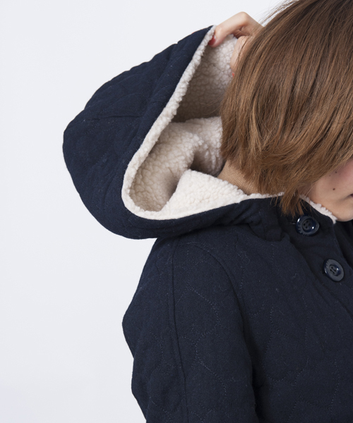 MILKFED.（ミルクフェド）の「HEART QUILTED COAT（その他アウター・レディース・アッシュ/ネイビー・MEDIUM/SMALL）」の8枚目の写真