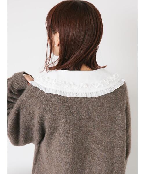 ehka sopo（エヘカソポ）の「フリル丸襟ブラウス（シャツ/ブラウス・レディース・オフホワイト/キナリ・F）」の17枚目の写真