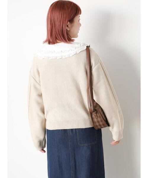 ehka sopo（エヘカソポ）の「フリル丸襟ブラウス（シャツ/ブラウス・レディース・オフホワイト/キナリ・F）」の21枚目の写真