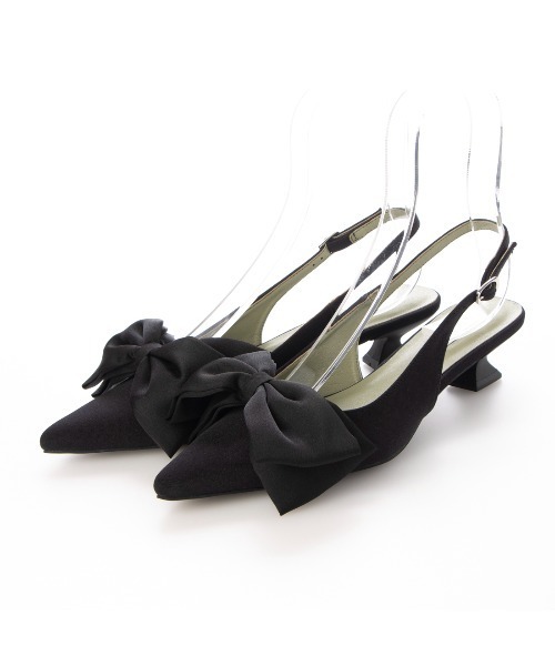 EVOL(イーボル)の「一部WEB限定カラー【EVOL】取り外し可リボンバックバンドパンプス IW5277(パンプス・レディース・ブラック/シルバー/ゴールド/インディゴブルー・22.0cm/22.5cm/23.0cm/23.5cm/24.0cm/24.5cm/25.0cm)」の5枚目の写真
