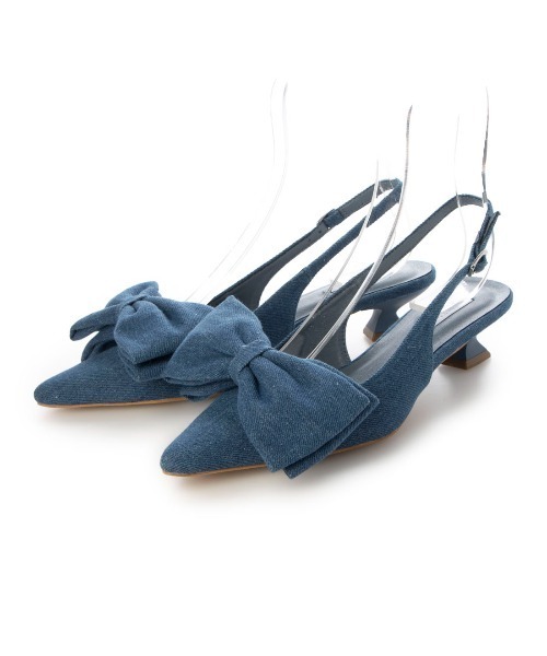 EVOL(イーボル)の「一部WEB限定カラー【EVOL】取り外し可リボンバックバンドパンプス IW5277(パンプス・レディース・ブラック/シルバー/ゴールド/インディゴブルー・22.0cm/22.5cm/23.0cm/23.5cm/24.0cm/24.5cm/25.0cm)」の11枚目の写真