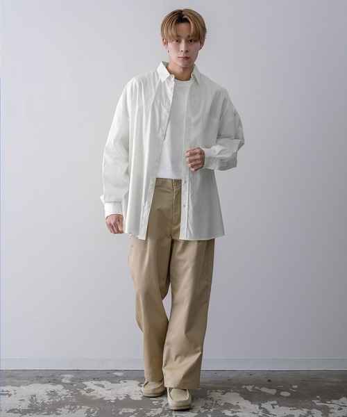 improves(インプローブス)の「ブロード レギュラーカラー 長袖シャツ(シャツ/ブラウス・メンズ・ホワイト/サックスブルー/ブラック・LARGE/MEDIUM/X-LARGE)」の8枚目の写真