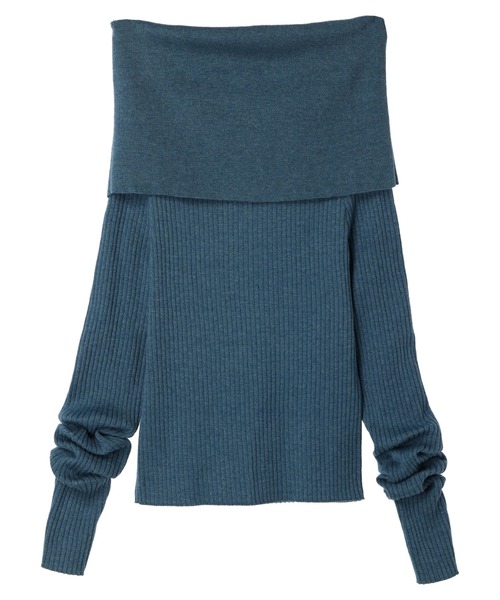 DURAS（デュラス）の「Offshol loose knit（ニット/セーター・レディース・ブラウン/ブルー/ピンク・FREE）」の16枚目の写真