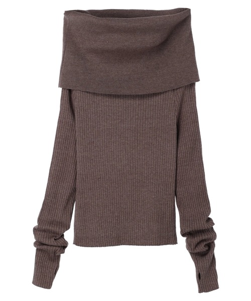 DURAS（デュラス）の「Offshol loose knit（ニット/セーター・レディース・ブラウン/ブルー/ピンク・FREE）」の12枚目の写真