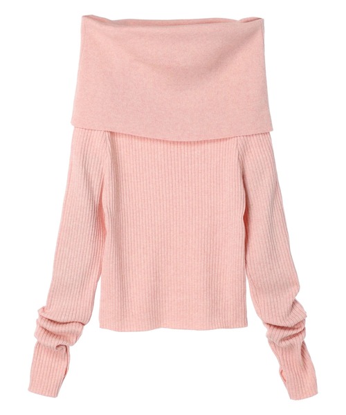 DURAS（デュラス）の「Offshol loose knit（ニット/セーター・レディース・ブラウン/ブルー/ピンク・FREE）」の14枚目の写真