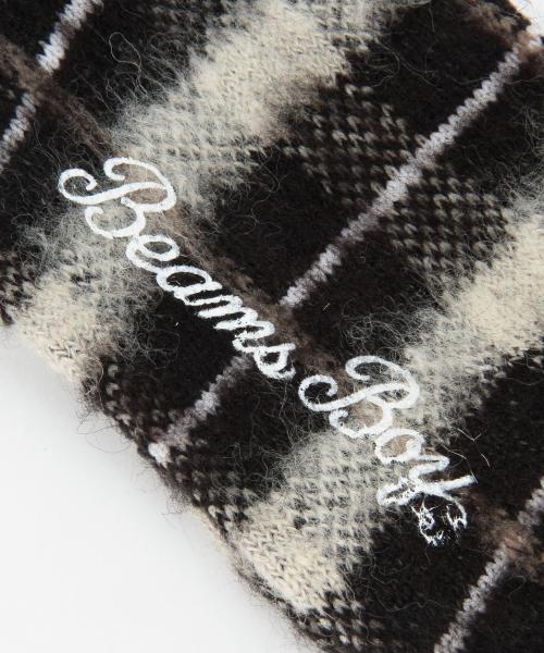 BEAMS BOY（ビームスボーイ）の「BEAMS BOY / ナッピング チェック クルーソックス（ソックス/靴下・レディース・ホワイト/ブラック/レッド・ONE SIZE）」の13枚目の写真